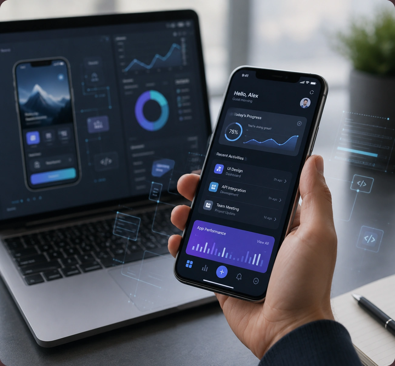 Landing page design project
